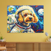 HONDEN IN DE RUIMTE-POODLE 24 CANVAS AFDRUK (Insitu (Woonkamer))