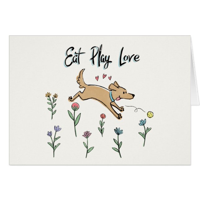 Honden in de tuin II | Eat Play Love (Voorkant Horizontaal)