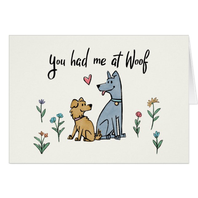 Honden in de tuin III | U had me bij mij thuis (Voorkant Horizontaal)