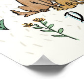 Honden in de tuin IV | Ons gezin is een poofaffel Poster (Hoek)