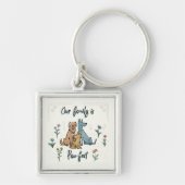 Honden in de tuin IV | Ons gezin is een poofaffel Sleutelhanger (Voorkant)