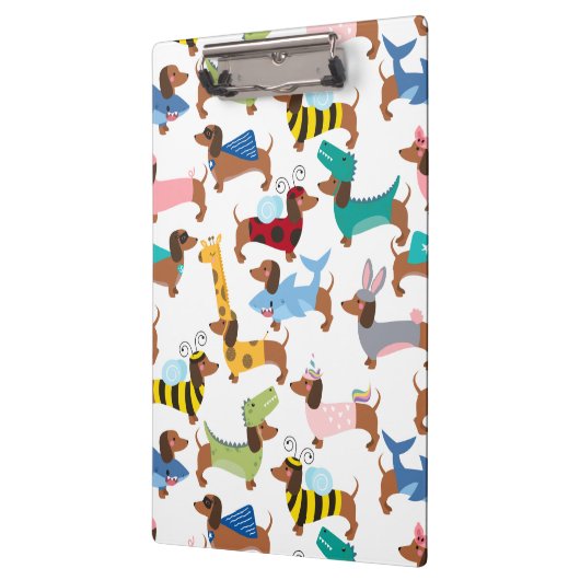 Honden in Disguise Halloween Costume Dachshunds Klembord (Links)