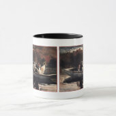 Honden in een boot van Winslow Homer Mok (Midden)