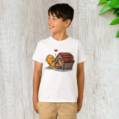 Honden in een hondenhuis t-shirt