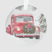 Honden in een vrachtwagen ornament (voorkant)