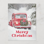 Honden in een vrachtwagen uitnodiging briefkaart (Voorkant)