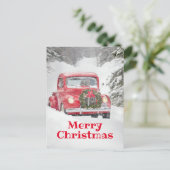 Honden in een vrachtwagen uitnodiging briefkaart (Staand voorkant)