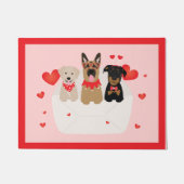 Honden in envelope Love Deurmat (Voorkant)