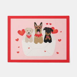Honden in envelope Love Deurmat