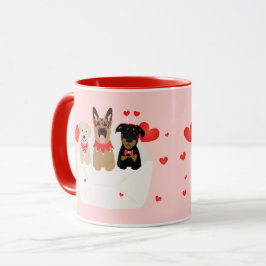 Honden in envelope Love Mok