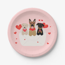 Honden in envelope Love Papieren Bordje