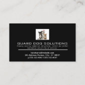 Honden in groep visitekaartje (Achterkant)