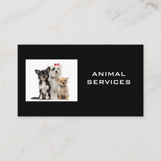 Honden in Groep Visitekaartje (Voorkant)