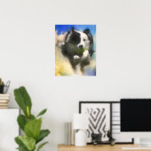 HONDEN IN HEAVEN BALL PATROL Australian Shepherd Poster (Thuiskantoor)