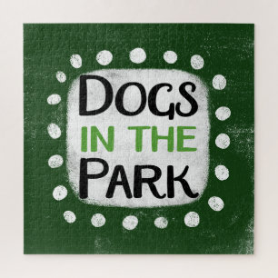 Honden in het park puzzel