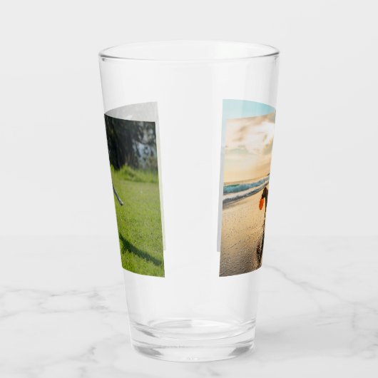 Honden in het spel, 2-zijdig, glas (Rechts)