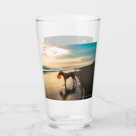 Honden in het spel, 2-zijdig, glas (Voorkant)