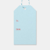 Honden in heteluchtballon cadeaulabel (Achterkant)