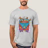 Honden in Hippie Van T-shirt (Voorkant)