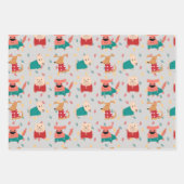 Honden in kersttrui inpakpapier vel (Voorkant)