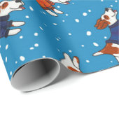 Honden in kleurrijk Sweaters Patroon Cadeaupapier (Rol Hoek)