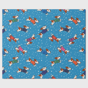 Honden in kleurrijk Sweaters Patroon Cadeaupapier