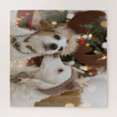 Honden in Love Holiday Legpuzzel (Horizontaal)