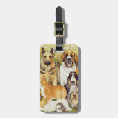 Honden in mei bagagelabel (Voorkant verticaal)