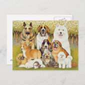 Honden in mei briefkaart (Voorkant / Achterkant)