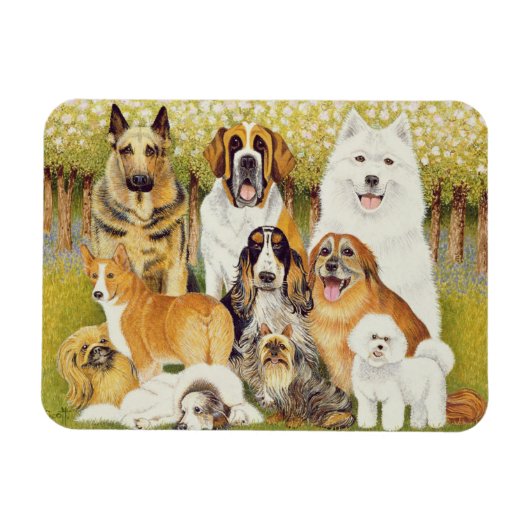 Honden in mei magneet (Horizontaal)
