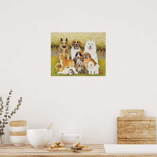 Honden in mei poster (Keuken)