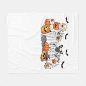 Honden in spookkostuums Halloween Classic T-Shirt Fleece Deken (Voorkant (Horizontaal))