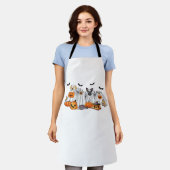 Honden in spookkostuums Halloween Classic T-Shirt Schort (Gedragen)