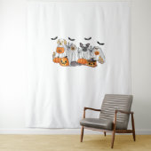 Honden in spookkostuums Halloween Classic T-Shirt Wandkleed (In situ)