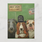 Honden in staking briefkaart (Voorkant)