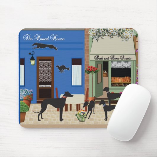 Honden in Town Muismat (Met muis)