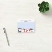Honden in veiligheidsmaskers illustratie vet blauw post-it® notes (Kantoor)