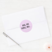 Honden, Ja! Mensen, Mwah.... Ronde Sticker (Envelop)