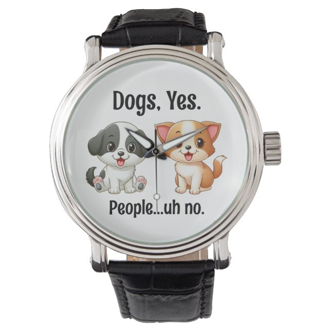 Honden, ja Mensen...Uh, nee. Horloge (Voorkant)