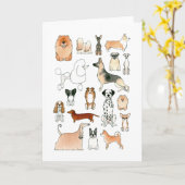 Honden Kaart (Gele Bloem)