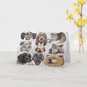 Honden Kaart (Gele Bloem)