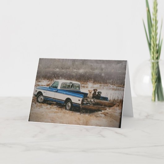 HONDEN, KARTONNEN, GEDRAGEN BEDANKKAART (Voorkant)