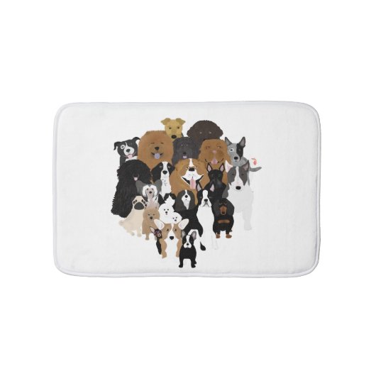 Honden, kat, kip badmat (Voorkant)