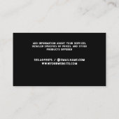 Honden Kat Schaar Line Art | Groomers Visitekaartje (Achterkant)