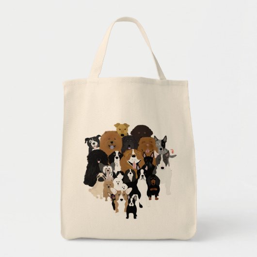 Honden, katten, kippen, Canvas tas (Voorkant)