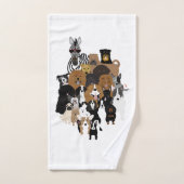 Honden, katten, kippen, handdoekset, Zebra Bad Handdoek (Handdoek)