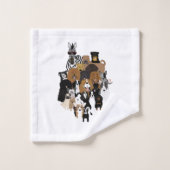 Honden, katten, kippen, handdoekset, Zebra Bad Handdoek (Wasdoekje)