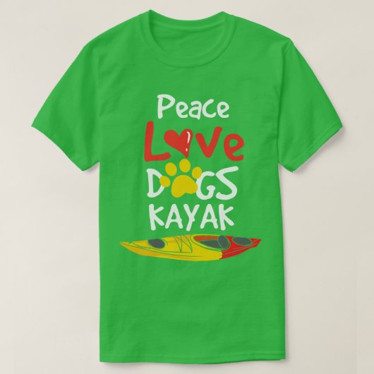 Honden Kayak T-shirt (Design voorkant)