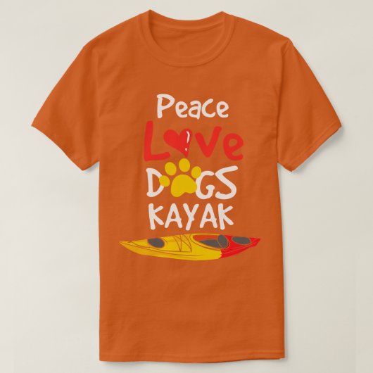 Honden Kayak T-shirt (Design voorkant)