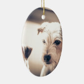 honden keramisch ornament (Rechts)